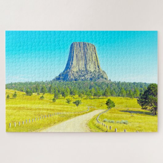 We houden van The Devils Tower Wyoming Legpuzzel (Horizontaal)