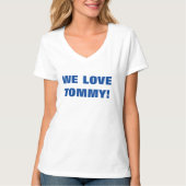 WE HOUDEN VAN TOMMY! T-SHIRT (Voorkant)