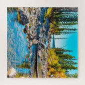 We houden van Tranquility Lake Wyoming. Legpuzzel (Horizontaal)