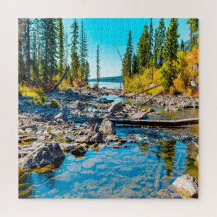 We houden van Tranquility Lake Wyoming. Legpuzzel