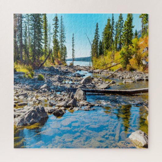 We houden van Tranquility Lake Wyoming. Legpuzzel (Verticaal)