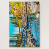 We houden van Tranquility Lake Wyoming. Legpuzzel (Verticaal)