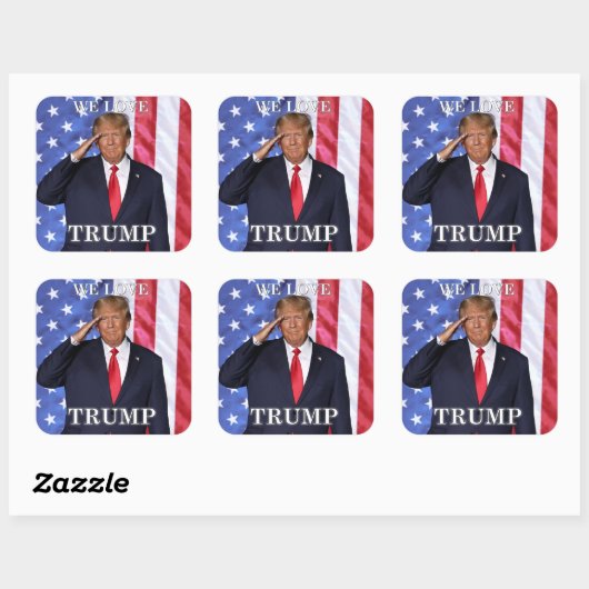 We houden van Trump Stickers (Vel)