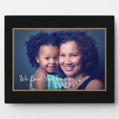 We houden van vader vader foto dochter personalise fotoplaat (Voorkant)