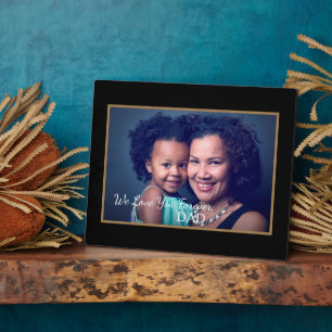 We houden van vader vader foto dochter personalise fotoplaat