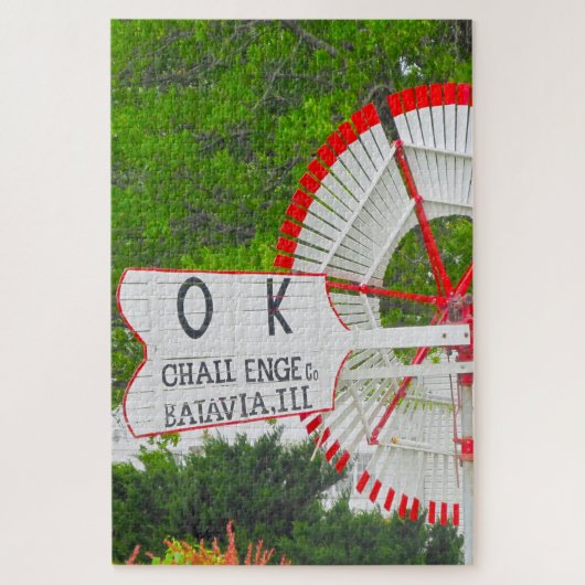 We houden van Vintage Windmills Iowa. Legpuzzel (Verticaal)