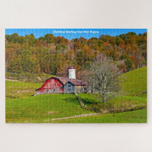 We houden van West Virginia. Jigzaag Puzzle Legpuzzel (Horizontaal)