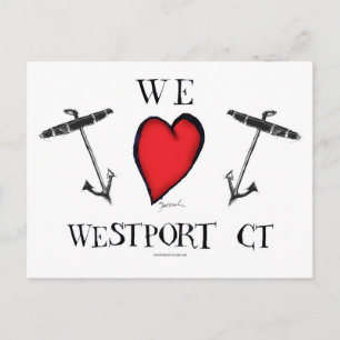 we houden van westport ct briefkaart