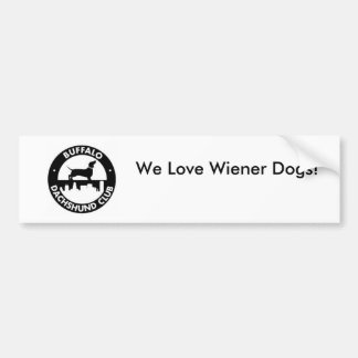 We houden van Wiener Dogs! Bumpersticker