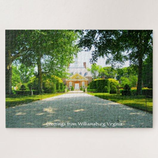 We houden van Williamsburg Virginia Jigzaag Puzzle Legpuzzel (Horizontaal)