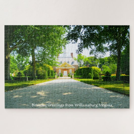 We houden van Williamsburg Virginia Jigzaag Puzzle Legpuzzel (Horizontaal)