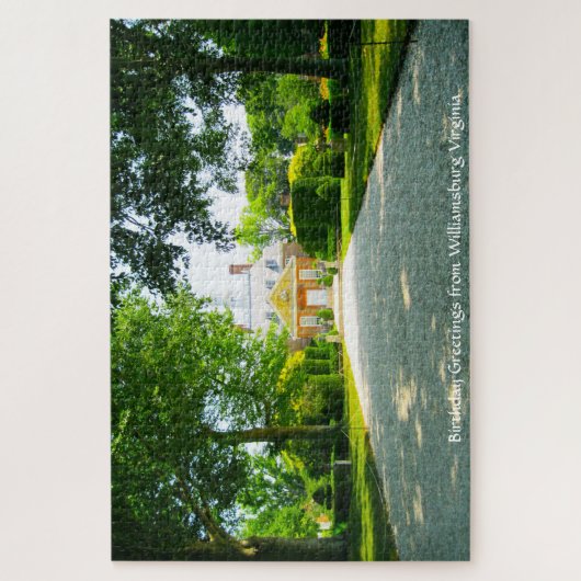 We houden van Williamsburg Virginia Jigzaag Puzzle Legpuzzel (Verticaal)