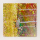 We houden van Wyoming. Jigzaag Puzzle Legpuzzel (Horizontaal)