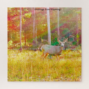 We houden van Wyoming. Jigzaag Puzzle Legpuzzel