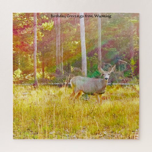 We houden van Wyoming. Jigzaag Puzzle Legpuzzel (Verticaal)