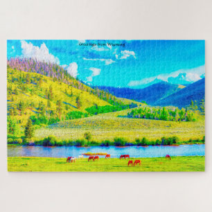 We houden van Wyoming Jigzaag Puzzle Legpuzzel