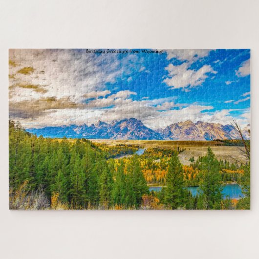 We houden van Wyoming Jigzaag Puzzle Legpuzzel (Horizontaal)
