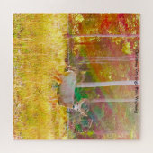 We houden van Wyoming. Jigzaag Puzzle Legpuzzel (Horizontaal)