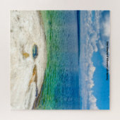 We houden van Yellowstone Lake Wyoming. Legpuzzel (Horizontaal)