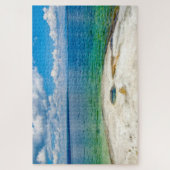 We houden van Yellowstone Lake Wyoming. Legpuzzel (Verticaal)