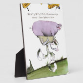 we houden van yorkshire up ' ill pig race fotoplaat (Zijkant)