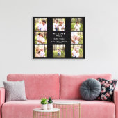 We houden van You Grandpa & Grandma Photo Collage  Canvas Afdruk (Insitu (Woonkamer))