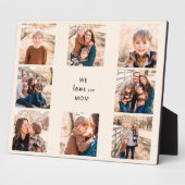 We houden van You Ma Photo Collage Plaque Fotoplaat (Zijkant)