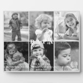 We houden van You Papa Names Photo Collage Fotoplaat (Voorkant)