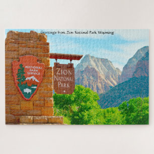 We houden van Zion National Park Wyoming. Jigzaag  Legpuzzel