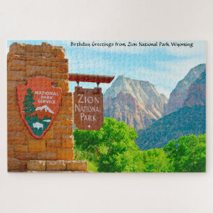 We houden van Zion National Park Wyoming. Legpuzze Legpuzzel