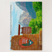 We houden van Zion National Park Wyoming. Legpuzze Legpuzzel (Verticaal)