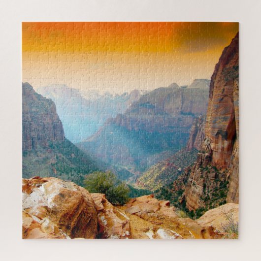 We houden van Zion Park Utah Jigzaag Puzzle Legpuzzel (Verticaal)
