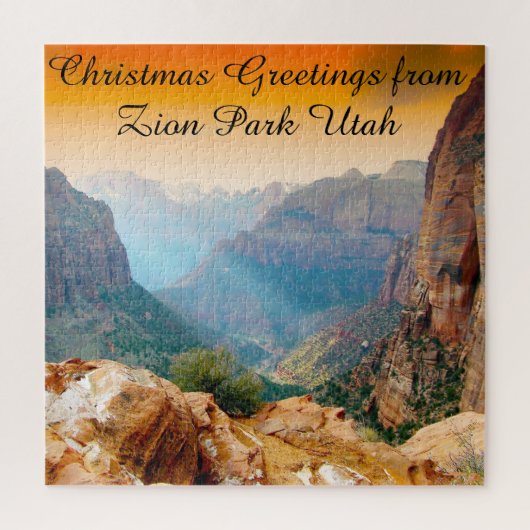 We houden van Zion Park Utah Jigzaag Puzzle Legpuzzel (Verticaal)