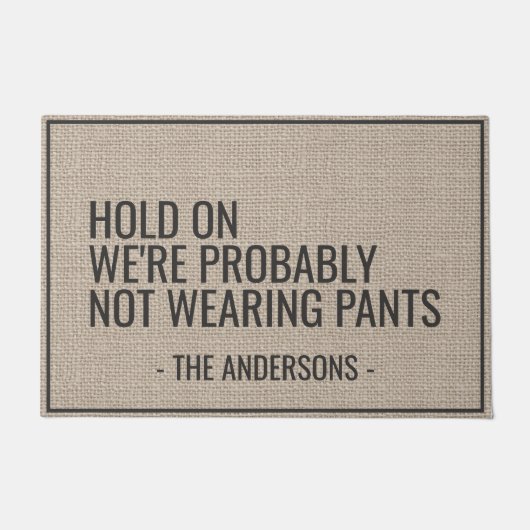 We houden vast dat we waarschijnlijk geen mieren d deurmat (Voorkant)