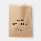 We houden wel van cookies bruiloft bedankzakje (Voorkant)