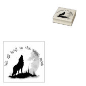 We huilen allemaal naar hetzelfde Moon Inspirerend Rubberstempel (Gestempeld)