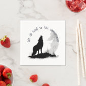 We huilen allemaal naar hetzelfde Moon Inspirerend Servet (Insitu)