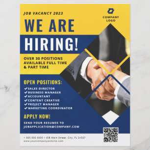 We huren Business Company Photo QR Code Flyer