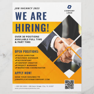 We huren Business Company Photo QR Code Flyer