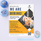 We huren Business Company Photo QR Code Flyer (Enkel)