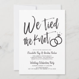 We Huwden | Trouwfeest na de Bruiloft Kaart