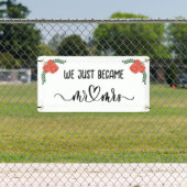 We Just Became Mr. & Mrs. Car\Truck Wedding Spandoek (Insitu)