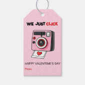 We Just Click Valentijnscamera - Kinderklas Cadeaulabel (Voorkant)