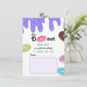 We kennen geen leraar bedankpas kaart (Staand voorkant)