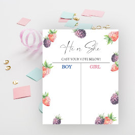 We kennen geslachtsonthullingsdiagram poster