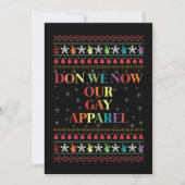 We kennen onze Gay Kleding Gay Christmas Kaart (Voorkant)