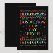 We kennen onze Gay Kleding Gay Christmas Kaart (Voorkant / Achterkant)