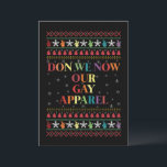 We kennen onze Gay Kleding Gay Christmas Kaart<br><div class="desc">We kennen onze Gay Kleding Gay Christmas</div>
