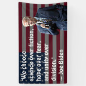 We kiezen voor de 'Science and Hope Joe Biden'-pri Spandoek (Verticaal)