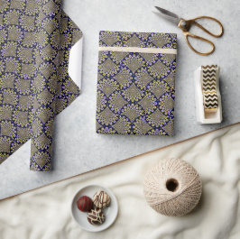 We kijken naar je Navy en Gold Art Deco Cadeaupapier